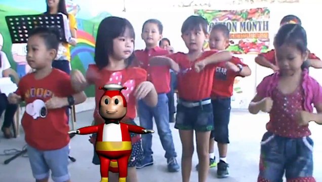 jollibee - chicken dance with kids