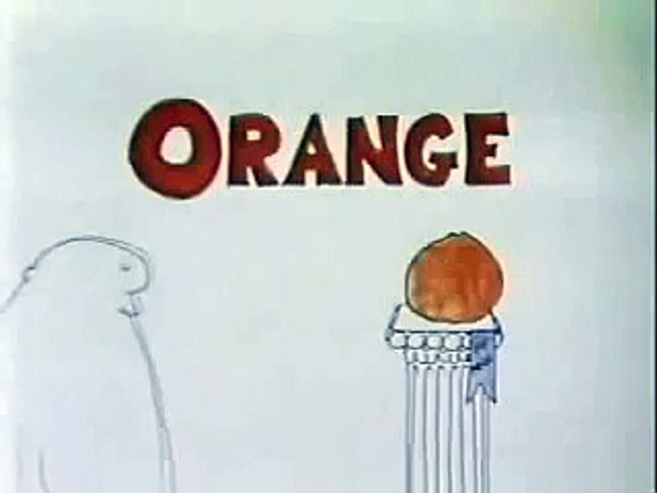 Classic Sesame Street animation - O for Orange