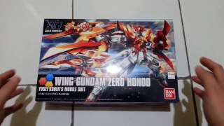 Unboxing Gunpla Wing Gundam Zero Honoo