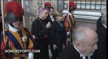 Pope Francis meets with Angela Merkel. Economy and religious liberty discussed