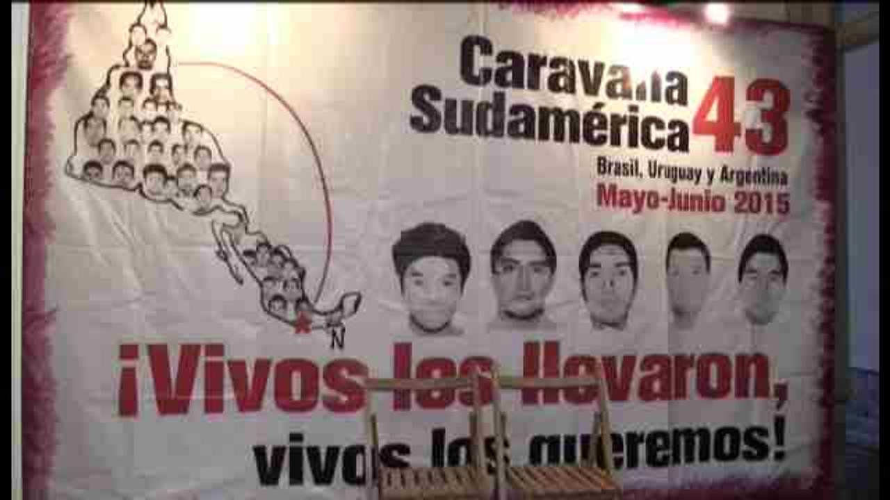 La caravana por los 43 mexicanos desaparecidos pide apoyo a Uruguay