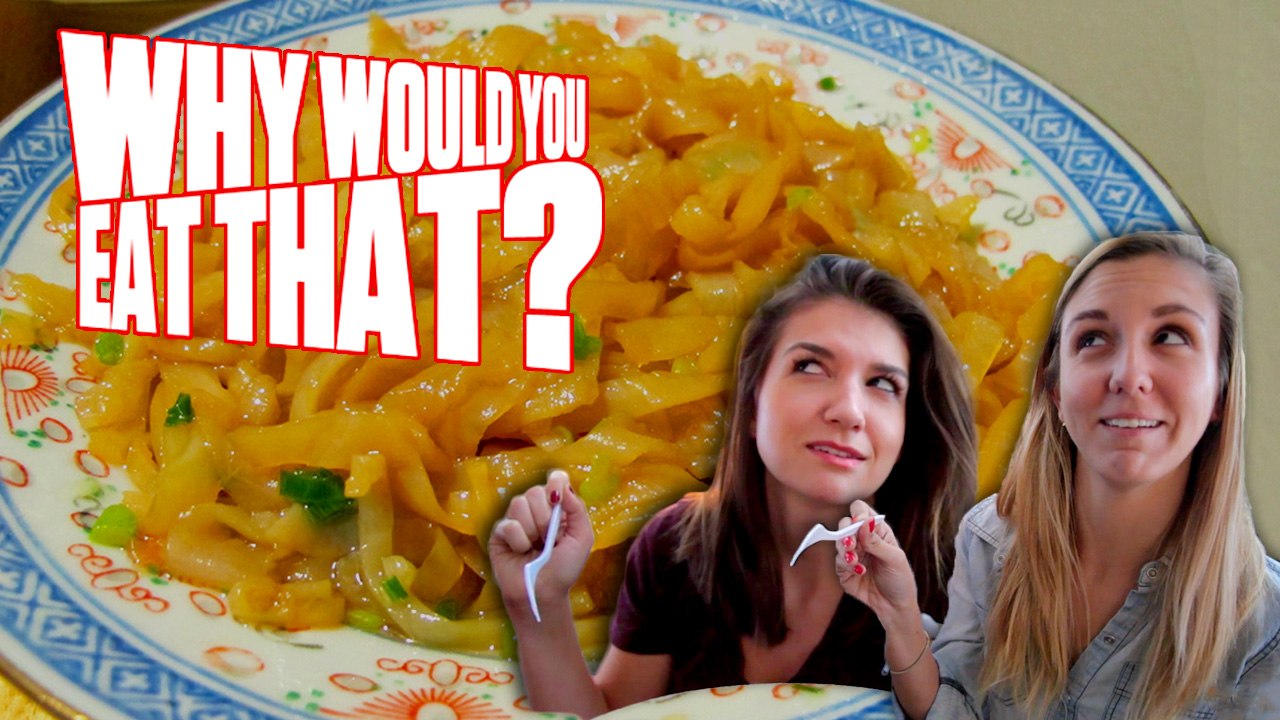 Gelatinous Crunchy Umbrella Meat aka Jellyfish - Why Would You Eat That?