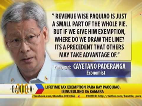BIR opposes bid to exempt Pacquiao from taxes