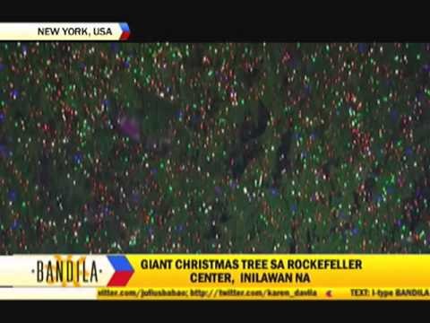 Rockefeller Christmas tree lights up NYC