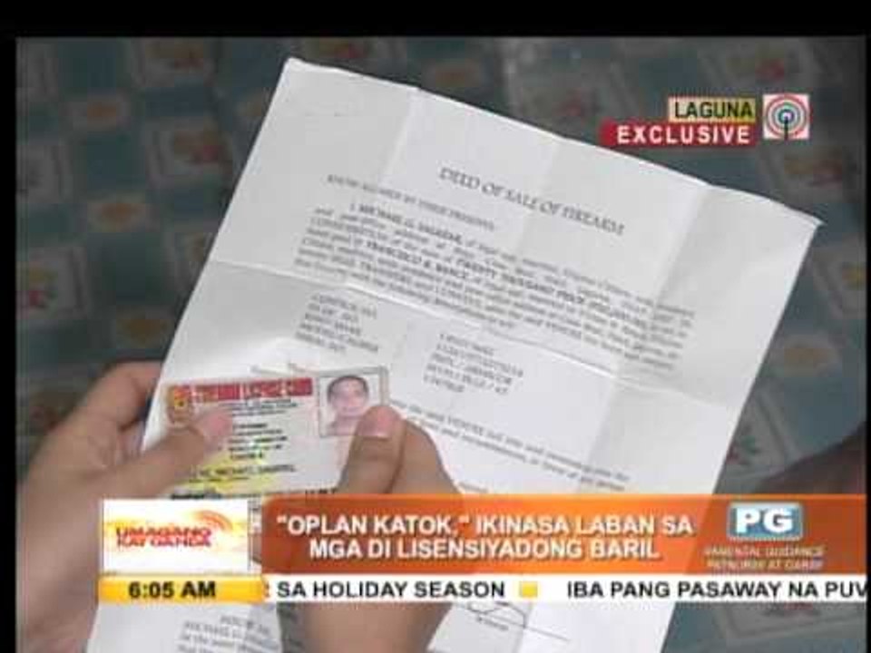 'Oplan Katok' nets illegal gun owners in Laguna