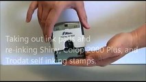 Re-inking and Removing Ink Pads from Self Inking Stamps