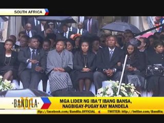 World leaders bid farewell to Nelson Mandela