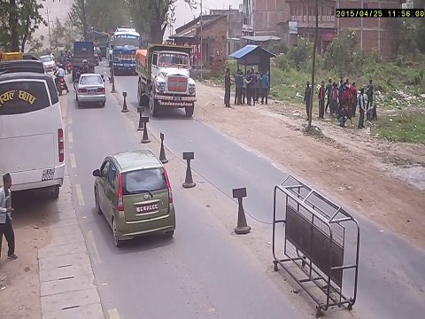 Nepal Earthquake - CCTV Footage from Jagati, Bhaktapur. 7.8 Magnitude. 25 April, 2015.