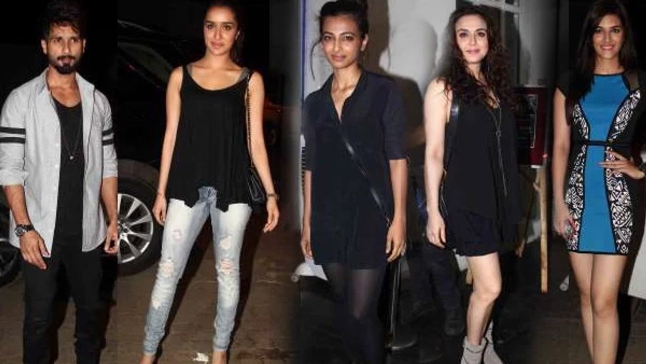Shahid Kapoor,Shraddha Kapoor,Preity Zinta @ Mukesh Chabbra's Birthday Bash