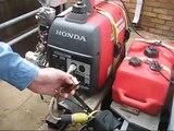 wireless remote electric starting honda generator