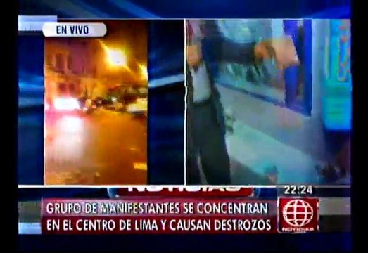 Tía María: Protestas en Centro de Lima dejaron destrucción de calles y veredas [FOTOS]
