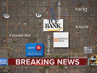 Man tries to rob three Valley banks within an hour