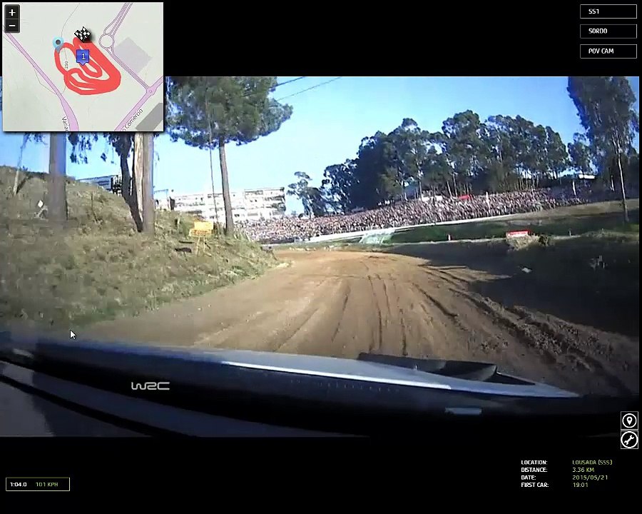 camara interior dani sordo rally portugal 2015 Especial 1. Lousada