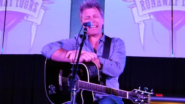 Bon Jovi Acoustic Have a Little Faith In Me San Diego Runaway Tours 2014