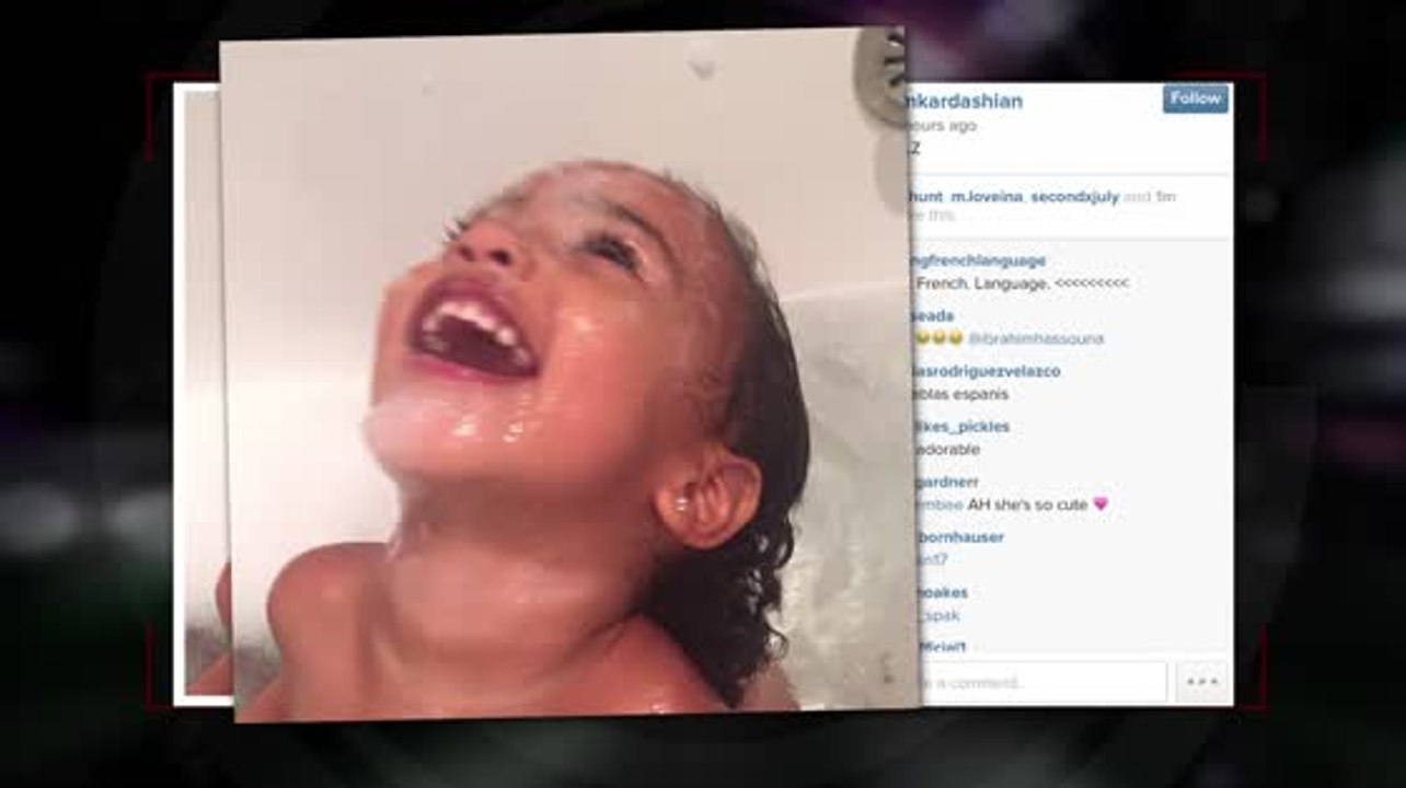 Kim Kardashian zeigt ein niedliches Foto von North in der Badewanne