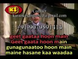 Geet Gaata Hoon Mein Gun Gunata Hun Mein _ Video Karaoke With Scrolling Lryics  Kishore Kumar