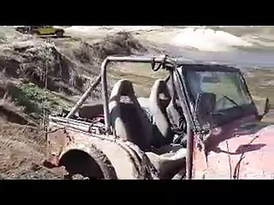 Go Topless Day obstacle course test run