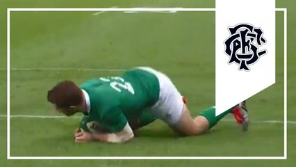 Paddy Jackson try | Ireland 21-22 Barbarians