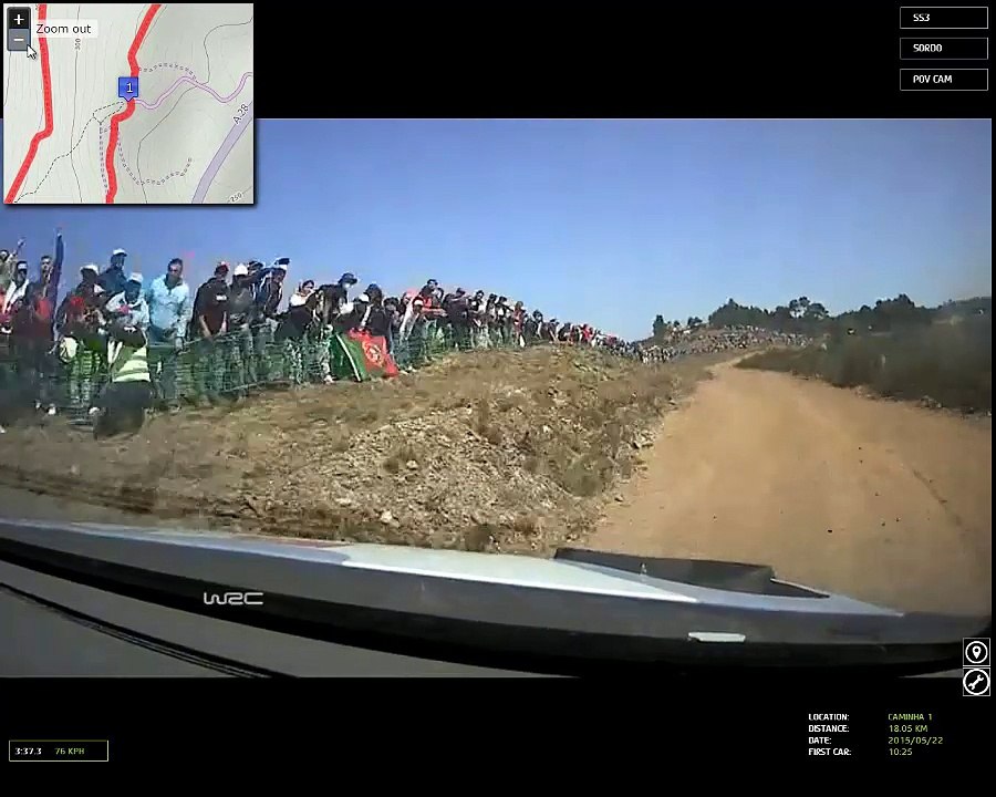 camara interior dani sordo rally portugal 2015 Especial 3-6 Caminha