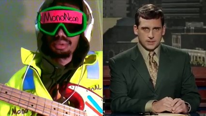 MonoNeon + Bruce Almighty (Steve Carrell's news scene)
