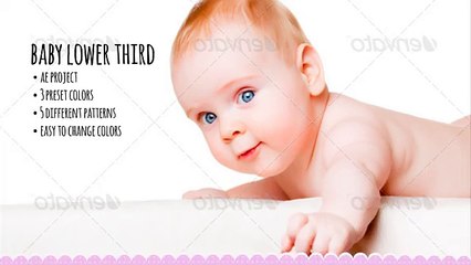 After Effects Project Files - Baby Lower Third - VideoHive 7251581