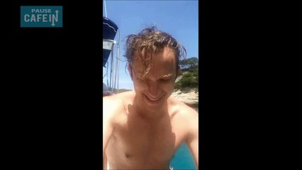 Son iPhone coule dans l'eau mais enregistre toute la chute