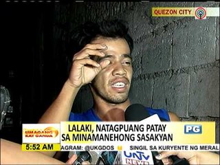 Driver ng trak, nabaril sa QC