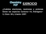 Cálculo de electrones, protones y neutrones 2