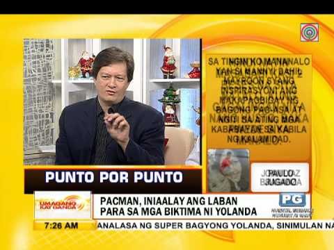 Punto por Punto: Pacman, iniaalay ang laban para sa mga biktima ni Yolanda