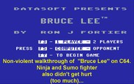 C64 Bruce Lee game - non-violent walkthrough, without kicking anyone!