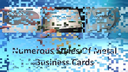 Numerous Styles Of Metal Business Cards