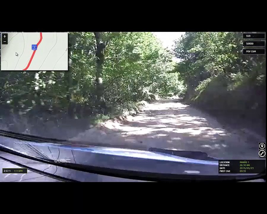 camara interior dani sordo rally portugal 2015 Especial 9-12. Marao