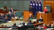 Shinzo Abe addresses Australian Parliament, in broken English, sounds like a bad robot