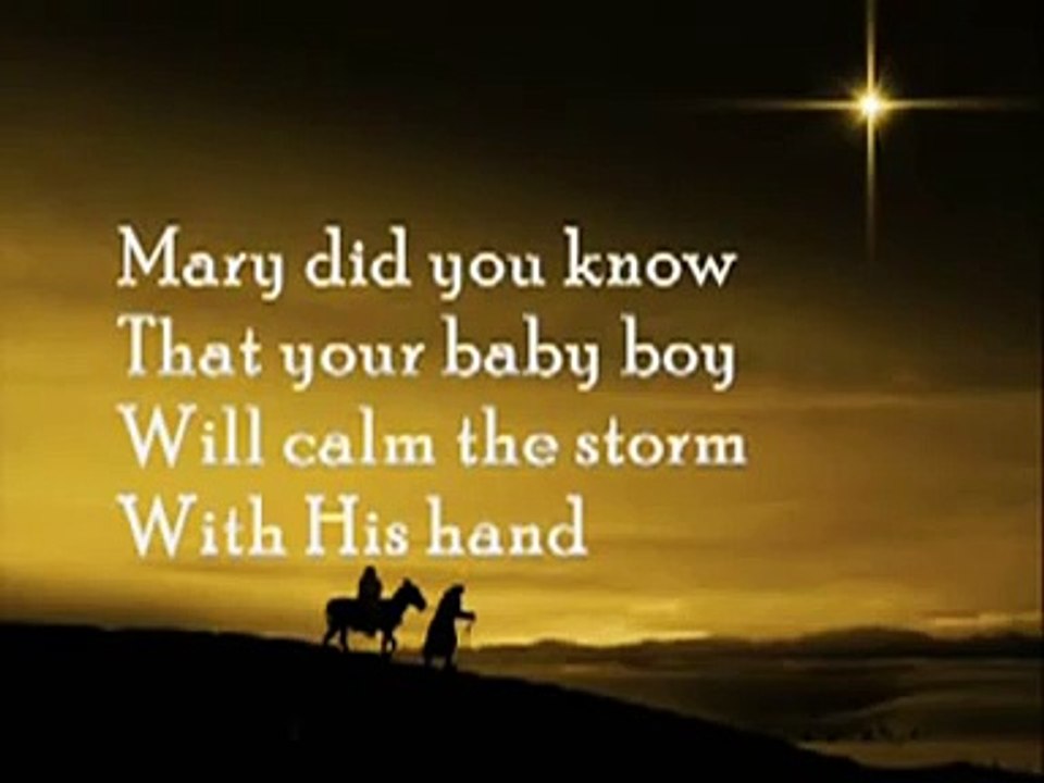 Mary, Did You Know with Lyrics