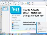 Activate your SMART Notebook Using a Product Key