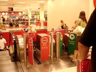 Shopping Cart Escalator in Target