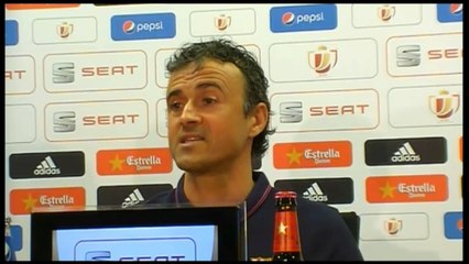 Luis Enrique: "Para mí sólo existe una final, la de mañana"