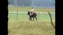 Young boy falls off pony and is attacked by crazy ostrich - with subtitles