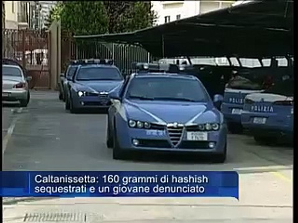 Caltanissetta 160 grammi di hashish sequestrati e un giovane denunciato