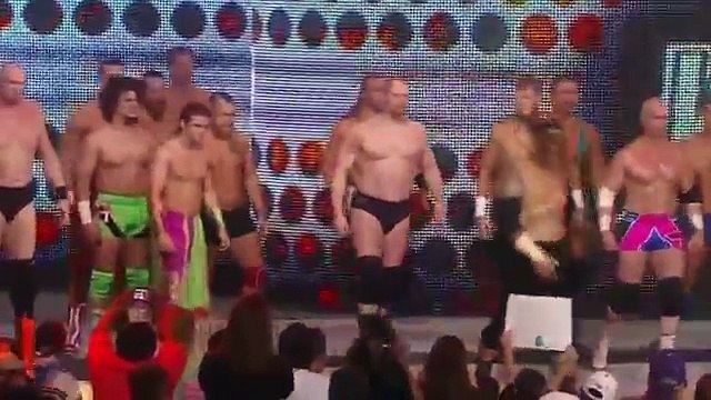 WWE John Cena - Randy Orton Battle the Entire RAW Roster-2015