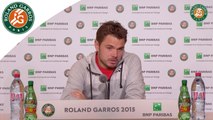Conférence de presse Stanislas Wawrinka Roland-Garros 2015 / 3e Tour