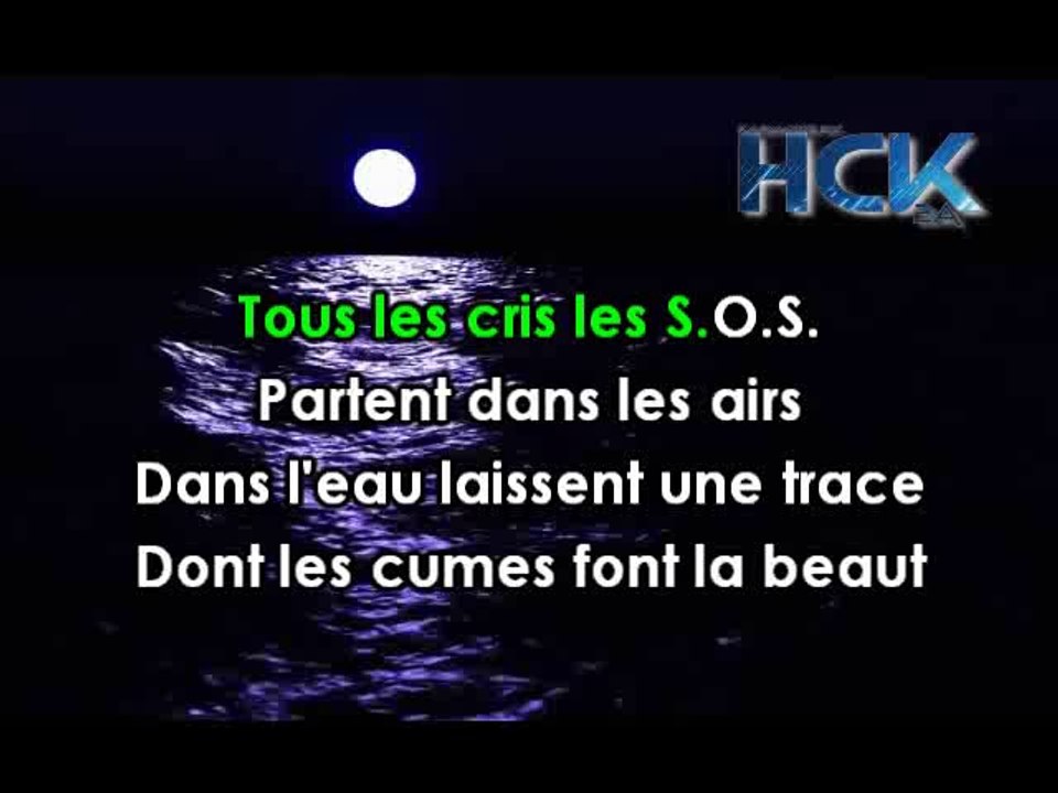KARAOKE DANIEL BALAVOINE - Tous les cris, les SOS