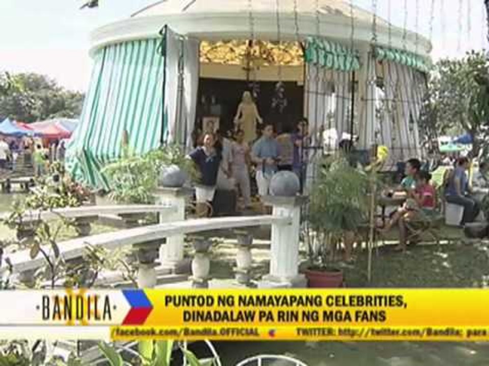 Fans visit celebrities' tombs