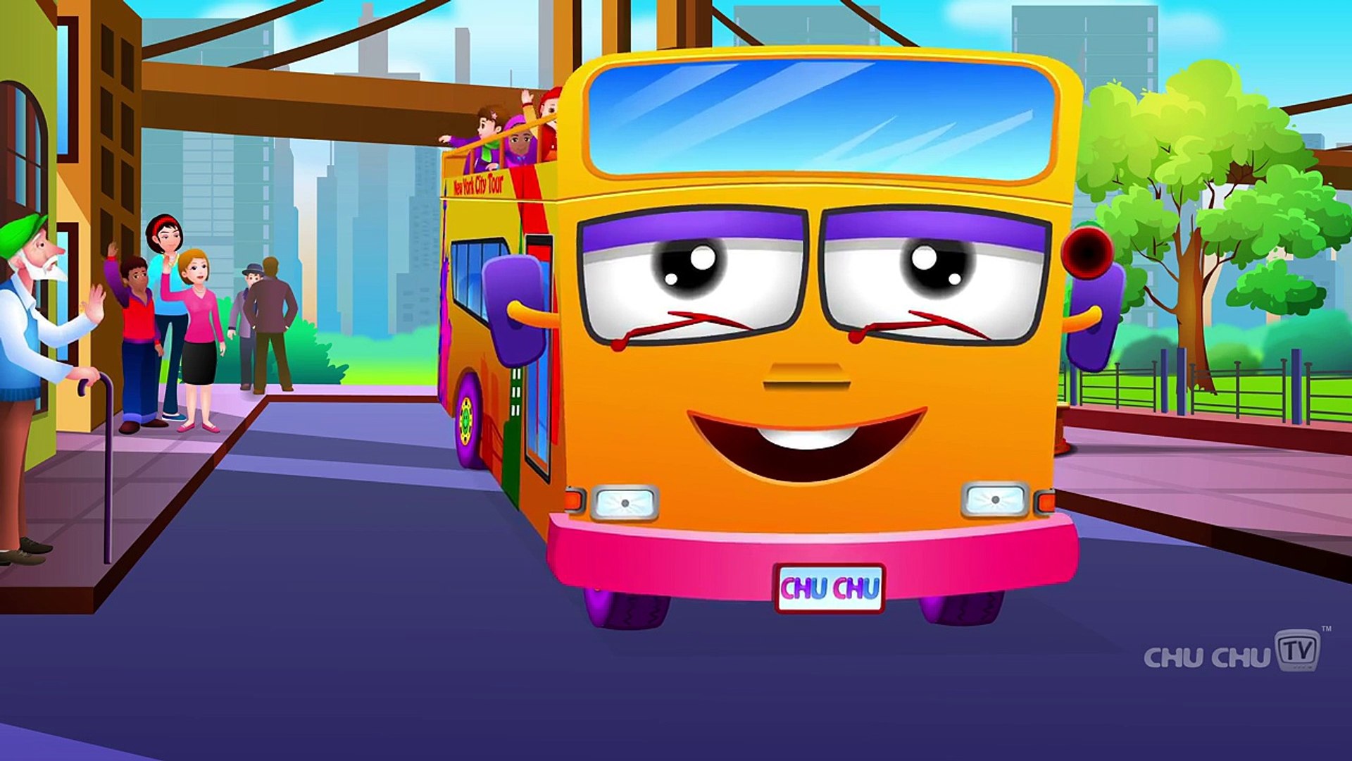 Wheels On The Bus - New York City - Popular Nursery Rhyme by ChuChu TV -  video Dailymotion
