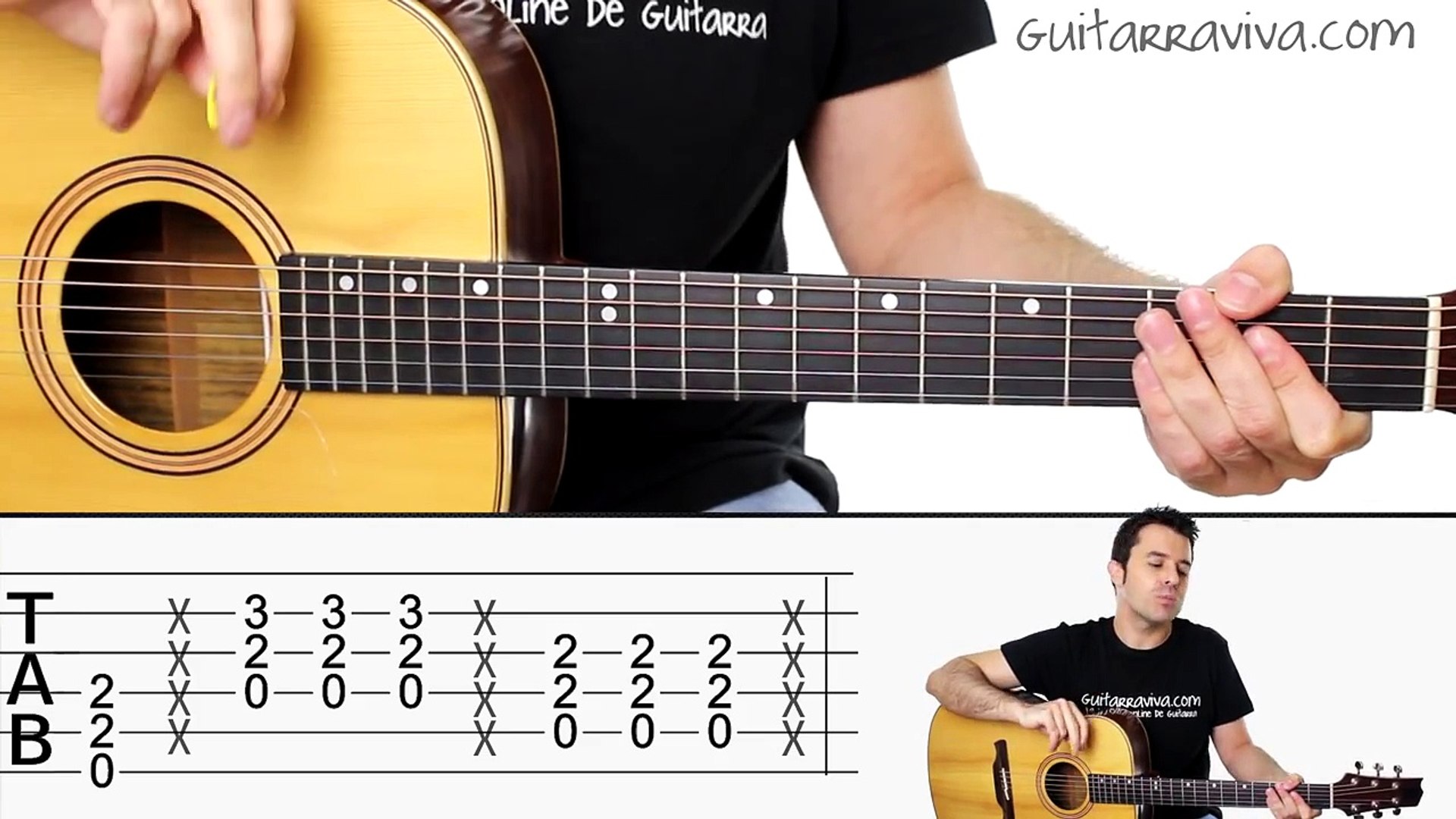 paso Caso Wardian Tacto Como tocar Back In Black en guitarra Acústica tutorial completo - video  Dailymotion