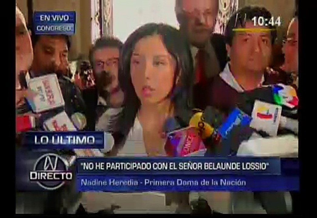 Nadine Heredia: "Es vergonzoso que Belaunde Lossio escape de 2 países"