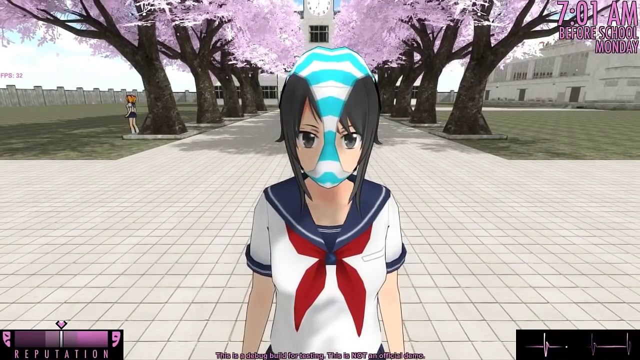 病嬌模擬器 (Yandere Simulator) - 老師的偉大 (中文字幕)