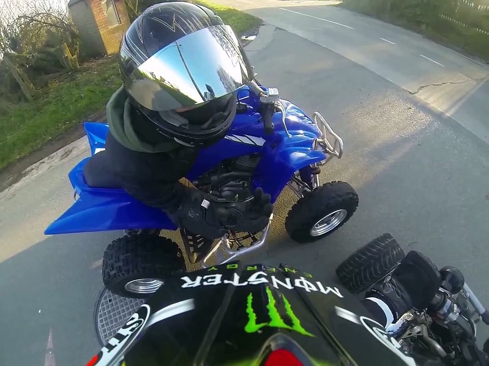 Banshee and Raptor 350 on the road Gopro Hero 3