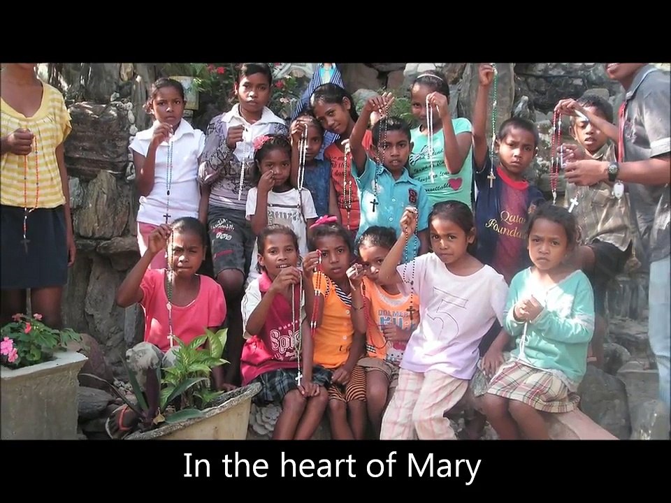 Rosary Children Song - Video with lyrics (with children in Connecticut, USA)