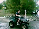 Chris Jones Sinks ATV into River